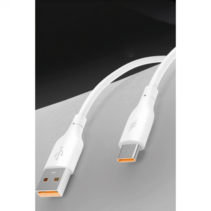 Dc65 Usb To Type-c 1m 3.0a Hızlı Şarj Kablo - Beyaz