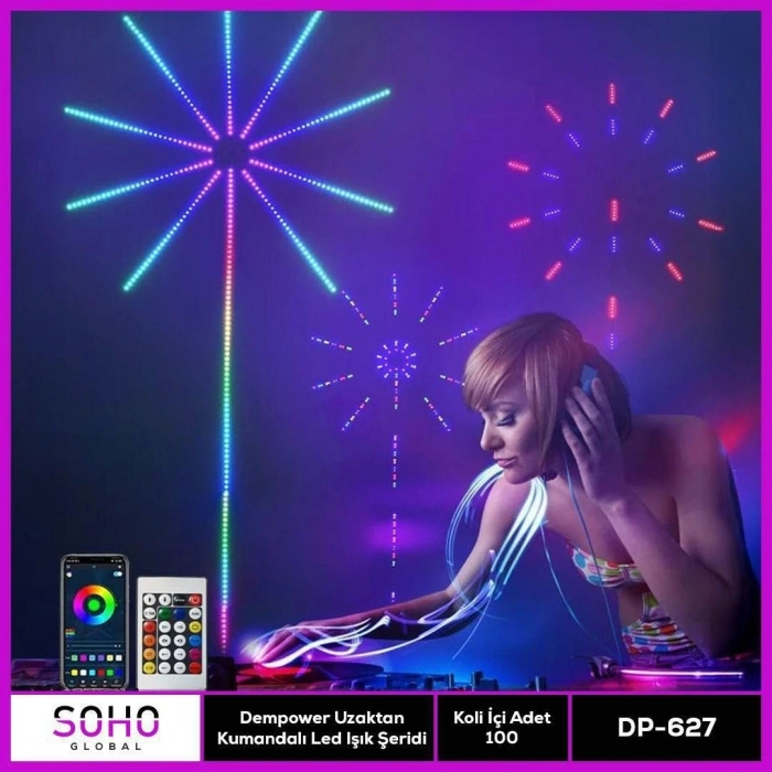 Dempower Uzaktan Kumandalı Led Işık Şeridi