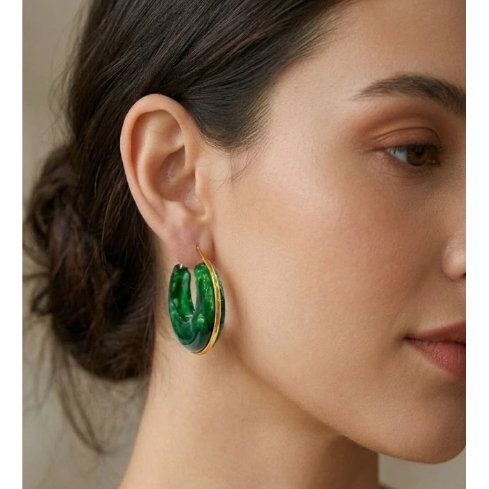 Emerald Touch Vintage Küpe