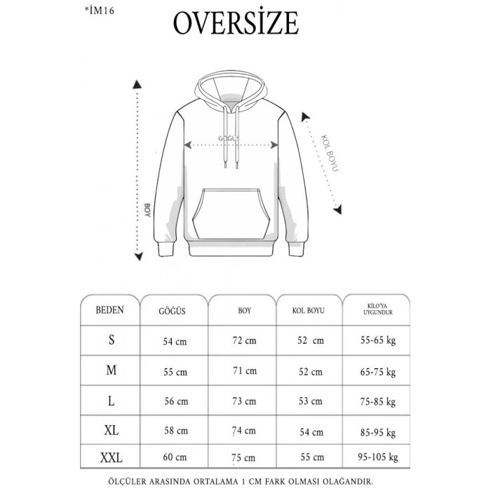 Erkek 3 İplik Pamuklu Kapüşonlu Cepli Düz Oversize Hoodie Sweatshirt - Siyah