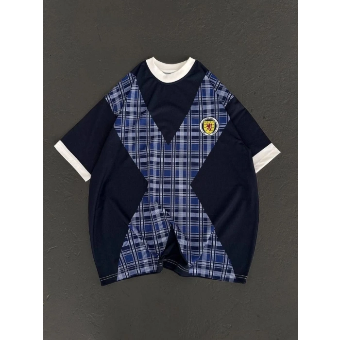 ERKEK Bisiklet Yaka Baskılı Kısa kol Oversize T-Shirt - Siyah