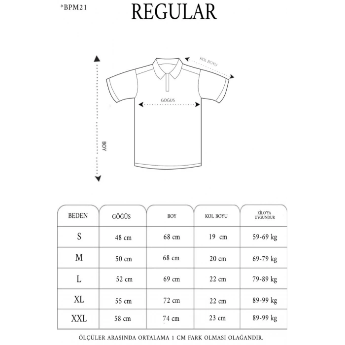 Erkek Pike Polo Yaka Tişört Düğmeli Baskılı T-Shirt - Beyaz