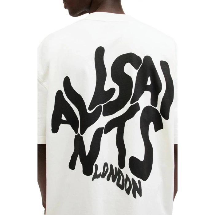 Erkek Tişört Baskılı Oversize kısa kol T-Shirt - Beyaz