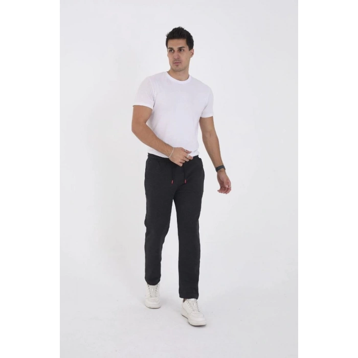 Erkek Üç İplik Basic Eşofman Pantolon - Antrasit