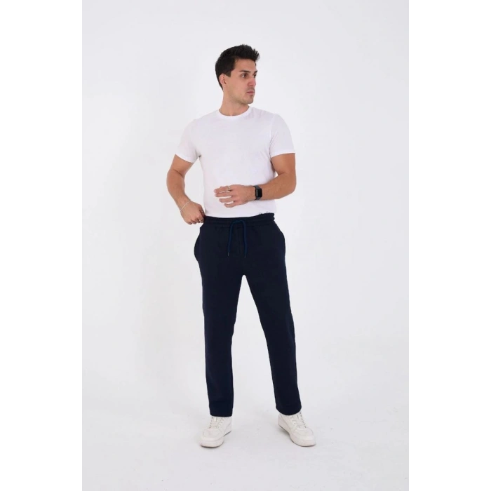 Erkek Üç İplik Basic Eşofman Pantolon - Lacivert