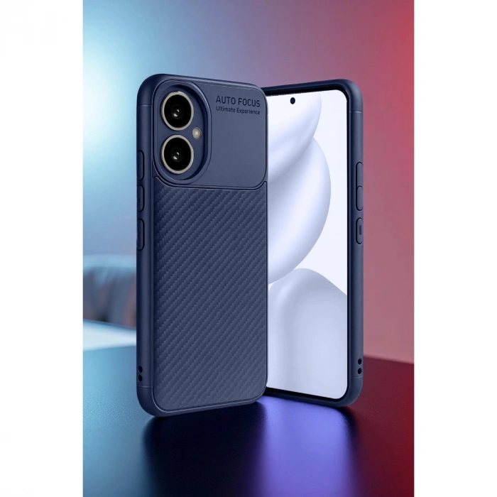 Honor 400 Kılıf Auto Focus Karbon Kapak - Lacivert