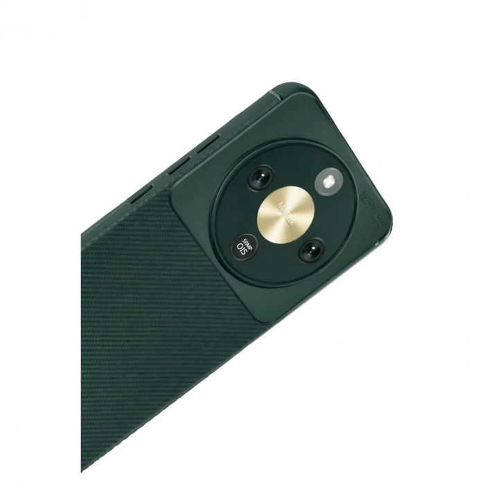 Huawei Honor Magic 8 Lite Auto Focus Karbon Kapak - Koyu Yeşil