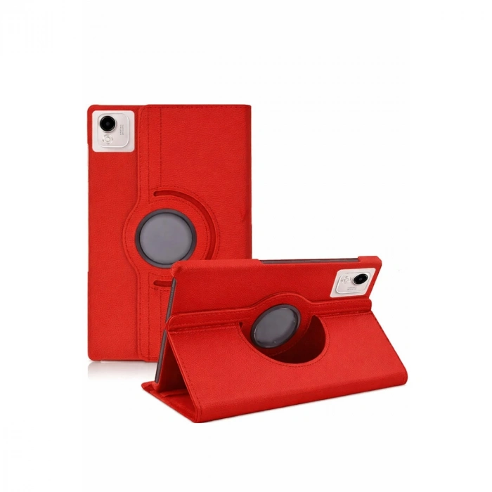 Huawei Honor Pad X9a 360 Tablet Deri Kılıf - Kırmızı