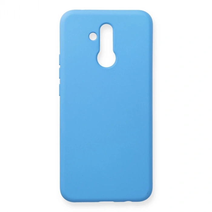 Huawei Mate 20 Lite Kılıf Nano İçi Kadife Silikon - Mavi