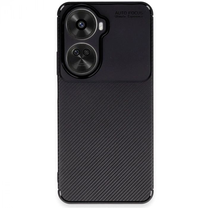 Huawei Nova 12 Se Kılıf Auto Focus Karbon Kapak - Siyah