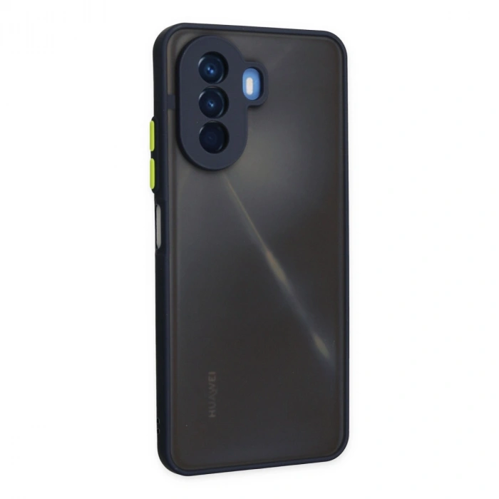 Huawei Nova Y70 Kılıf Montreal Silikon Kapak - Lacivert