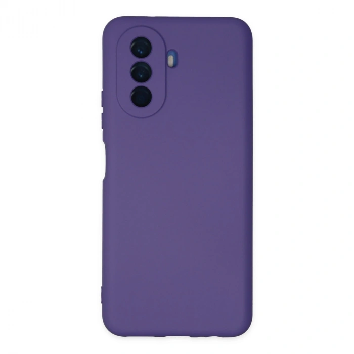 Huawei Nova Y70 Kılıf Nano İçi Kadife Silikon - Mor