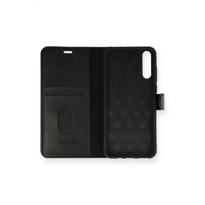 Huawei P Smart S Kılıf Trend S Plus Kapaklı Kılıf - Siyah