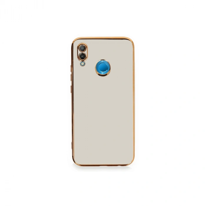 Huawei P20 Lite Kılıf Volet Silikon - Beyaz