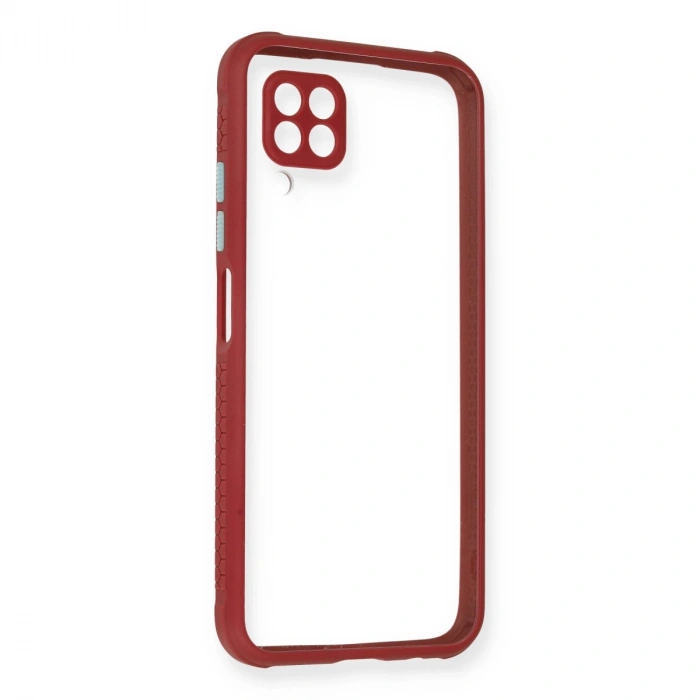 Huawei P40 Lite Kılıf Miami Şeffaf Silikon - Fuşya