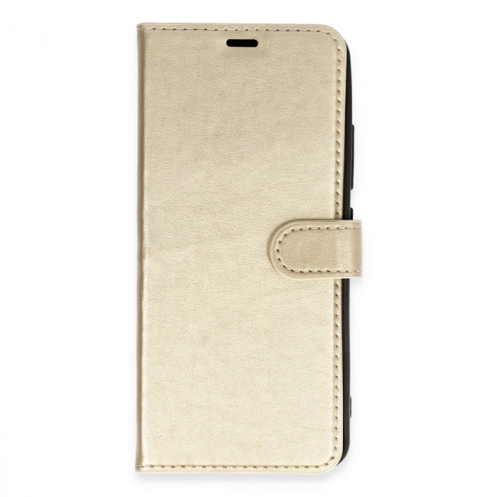 Huawei Y5p Kılıf Trend S Plus Kapaklı Kılıf - Gold