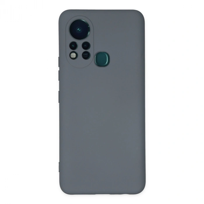 İnfinix Hot 11s Kılıf Nano İçi Kadife Silikon - Gri