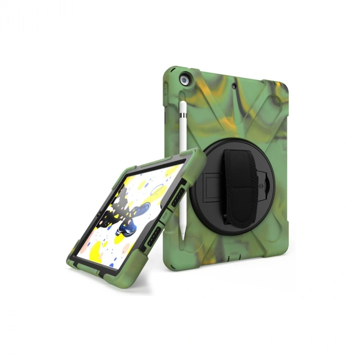 İpad 5 Air 9.7 Kılıf Amazing Tablet Kapak - Kamuflaj