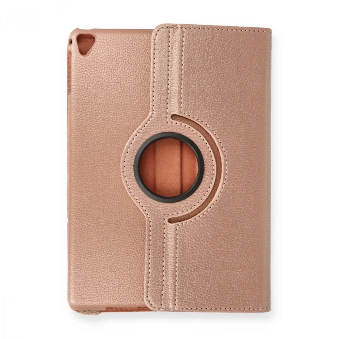 İpad 9.7 (2018) Kılıf 360 Tablet Deri Kılıf - Rose Gold
