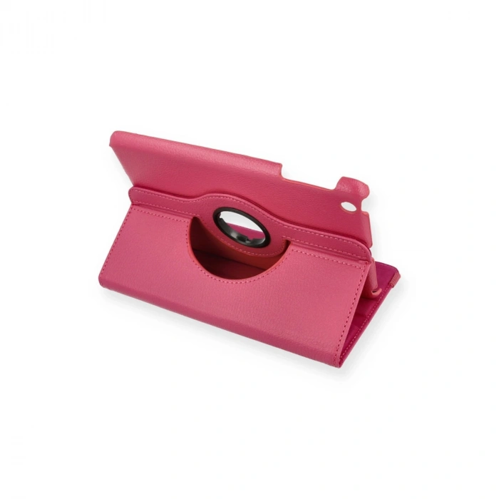 İpad Mini 1 Kılıf 360 Tablet Deri Kılıf - Pembe