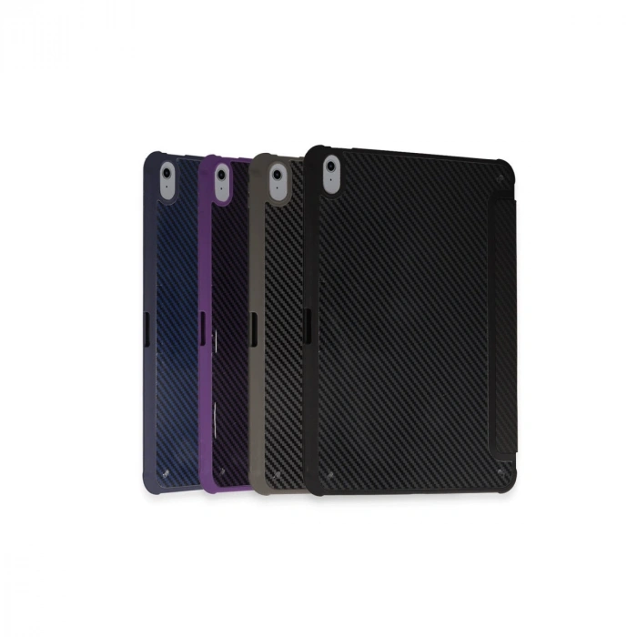 İpad Pro 11 (2024) Kılıf Color Karbon Tablet Kılıfı - Derin Mor
