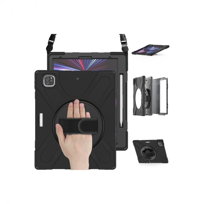 İpad Pro 12.9 (2020) Kılıf Amazing Tablet Kapak - Siyah