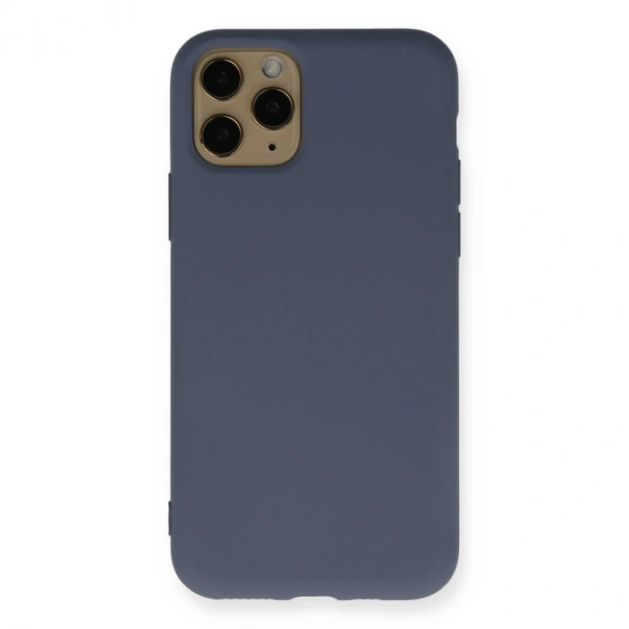 İphone 11 Pro Kılıf Nano İçi Kadife Silikon - Gri