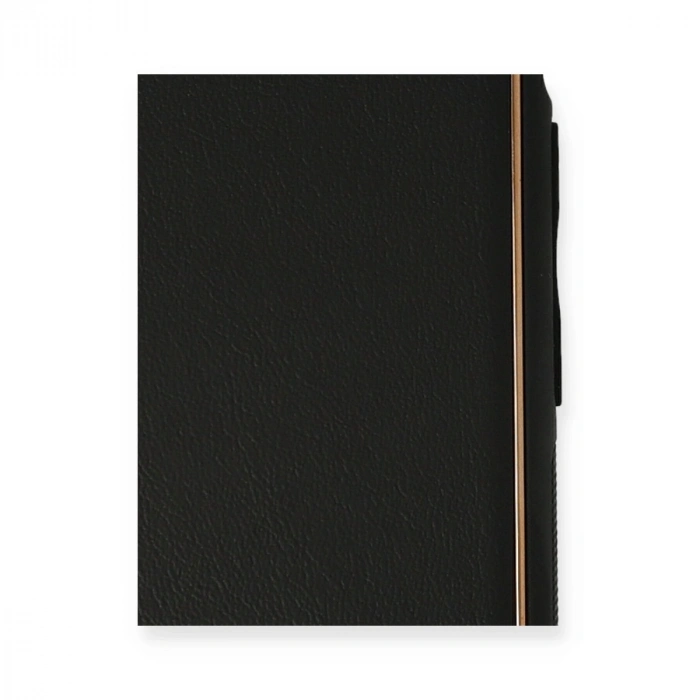 İphone 11 Pro Max Kılıf Coco Deri Silikon Kapak - Siyah