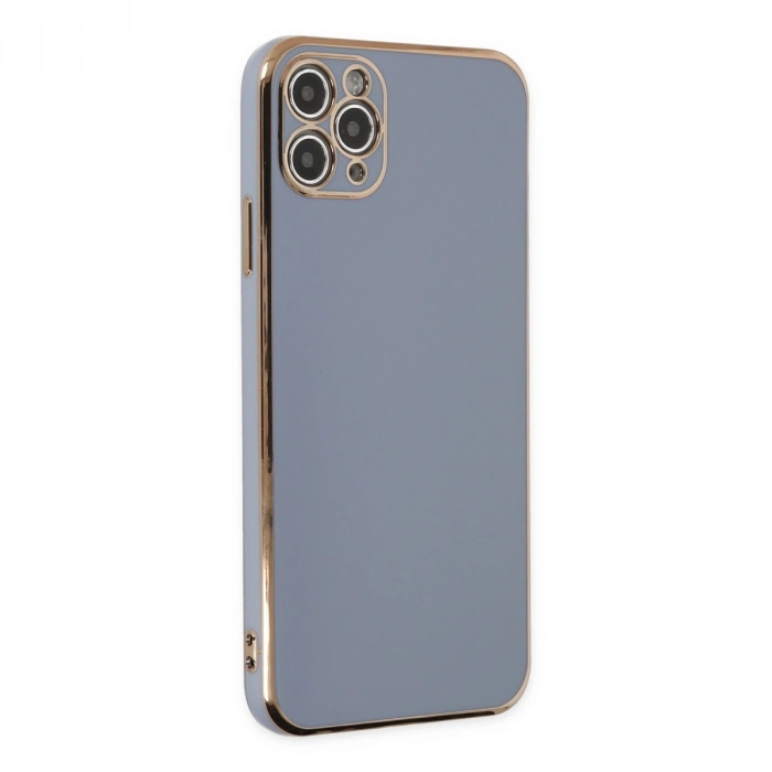 İphone 11 Pro Max Kılıf Volet Silikon - Mavi