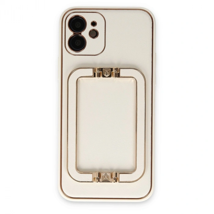 İphone 12 Kılıf Coco Elit Kapak - Beyaz