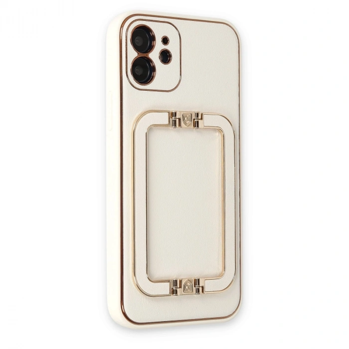İphone 12 Kılıf Coco Elit Kapak - Beyaz