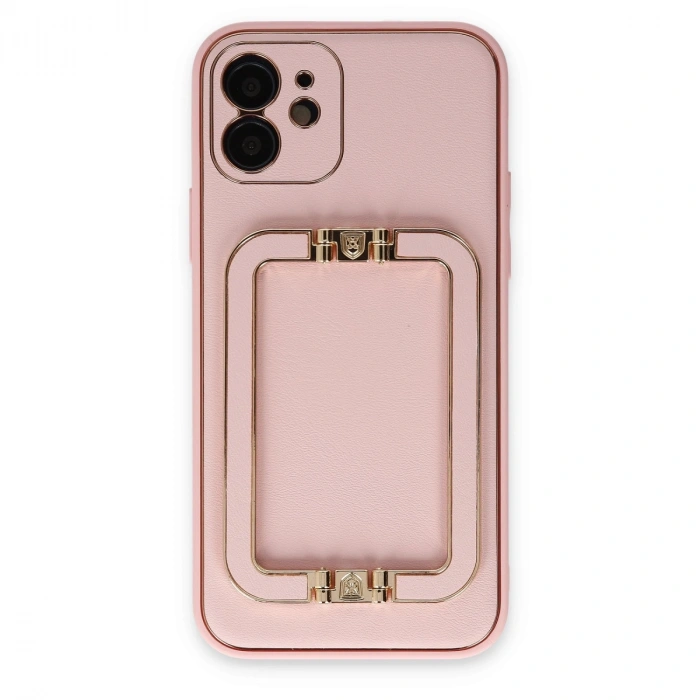 İphone 12 Kılıf Coco Elit Kapak - Pembe