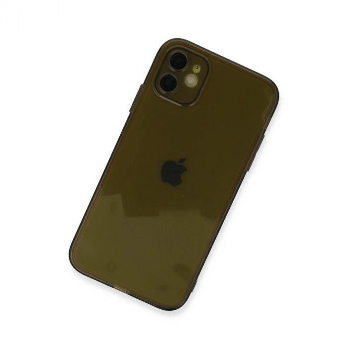 İphone 12 Kılıf Fly Lens Silikon - Siyah