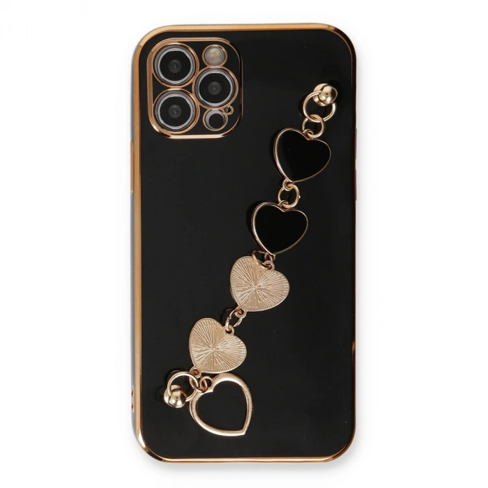 İphone 12 Pro Kılıf Esila Silikon - Siyah