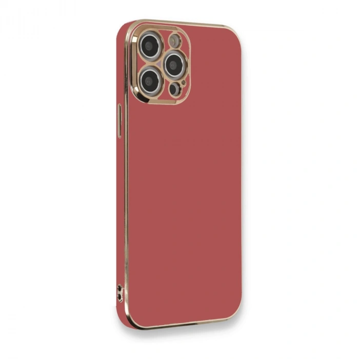 İphone 12 Pro Kılıf Volet Silikon - Kırmızı