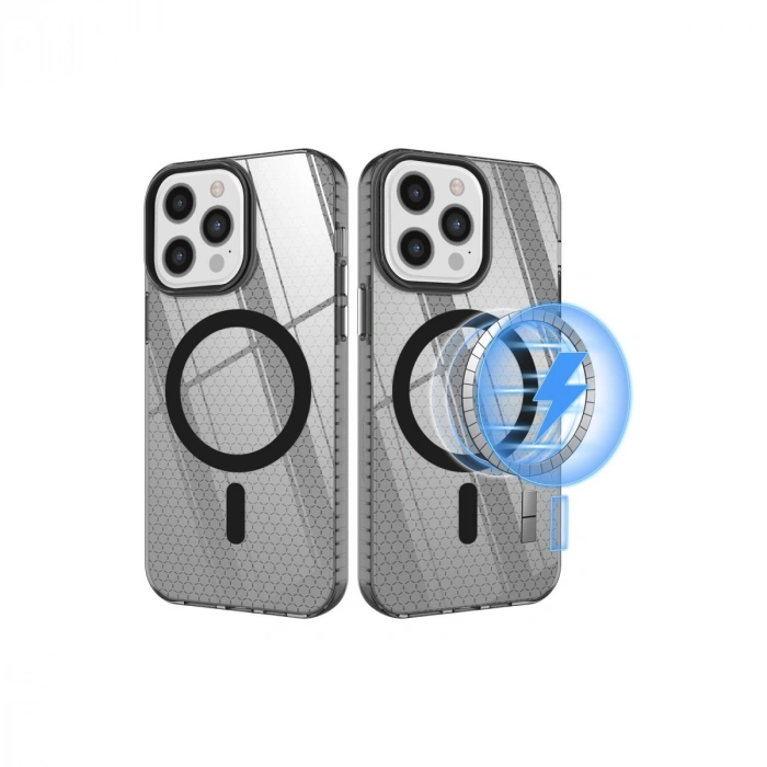 İphone 12 Pro Max Kılıf Beta Magneticsafe Silikon - Siyah