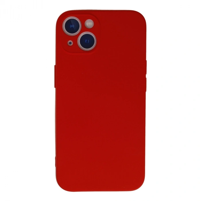 İphone 13 Mini Kılıf Nano İçi Kadife Silikon - Kırmızı