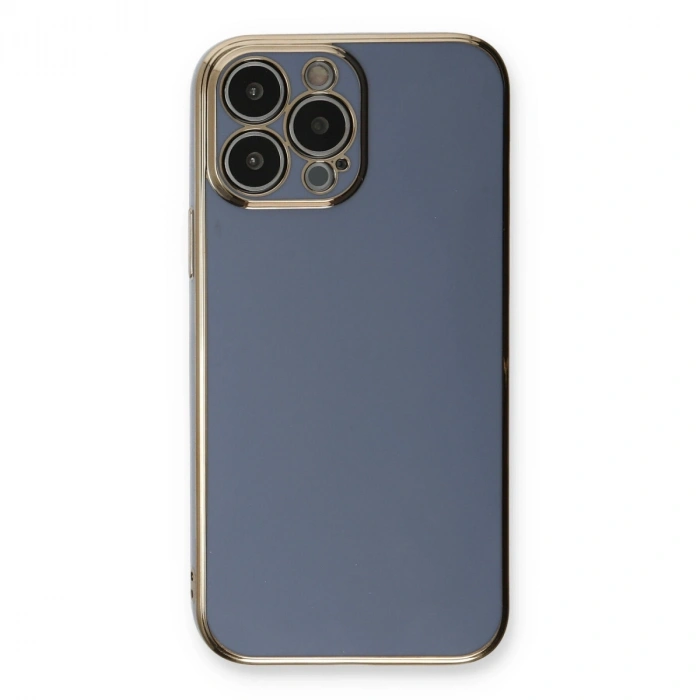 İphone 13 Pro Kılıf Volet Silikon - Mavi