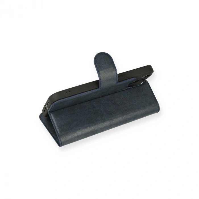 İphone 14 Kılıf Trend S Plus Kapaklı Kılıf - Lacivert