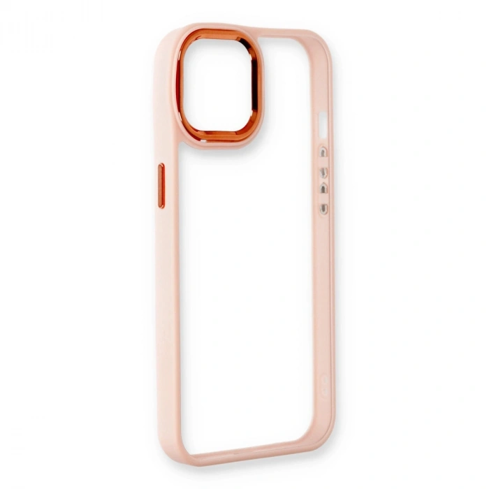 İphone 14 Plus Kılıf Dora Kapak - Pudra