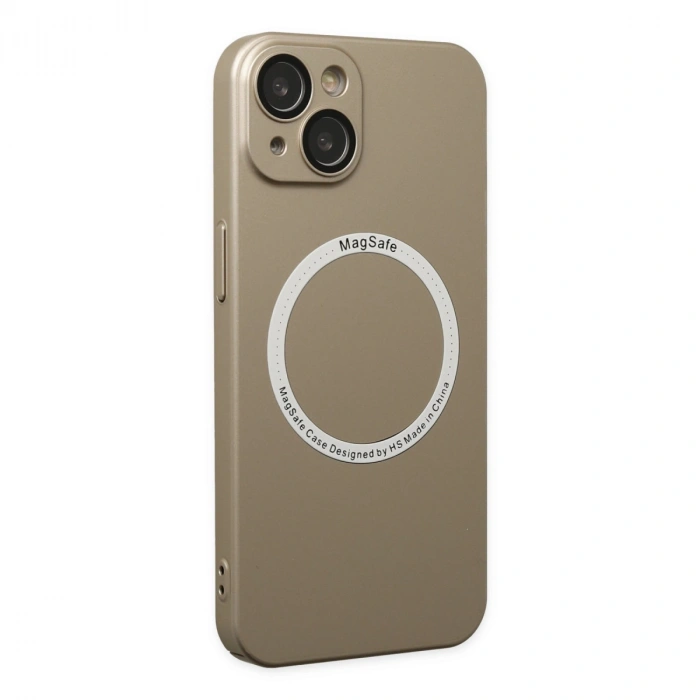 İphone 14 Plus Kılıf Jack Magneticsafe Lens Silikon - Gold