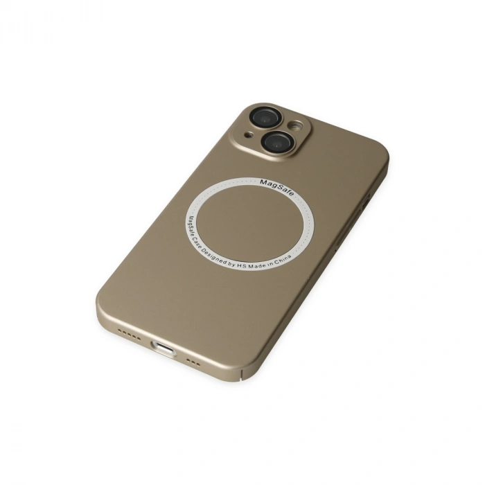 İphone 14 Plus Kılıf Jack Magneticsafe Lens Silikon - Gold