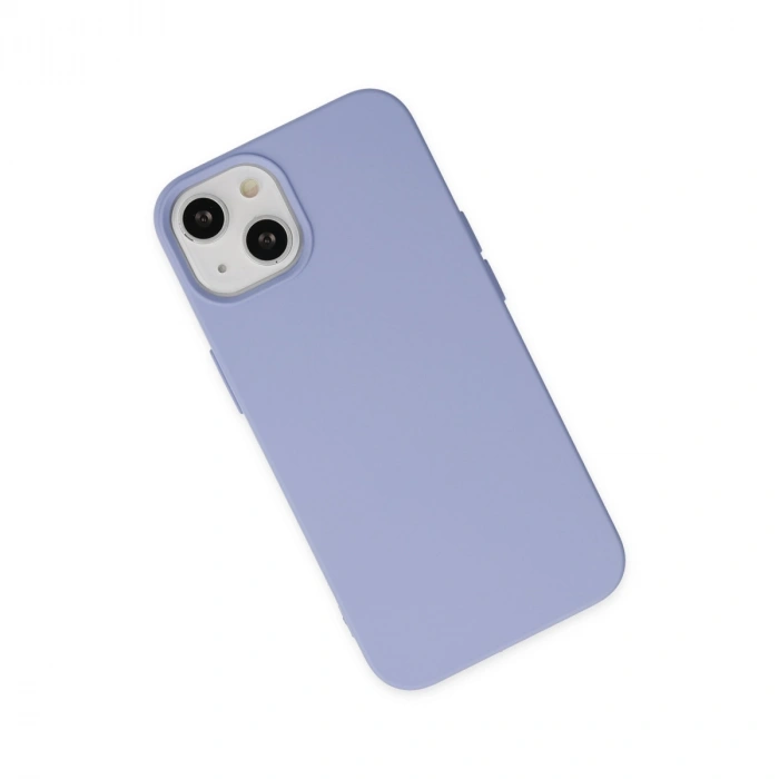 İphone 14 Plus Kılıf Nano İçi Kadife Silikon - Lila