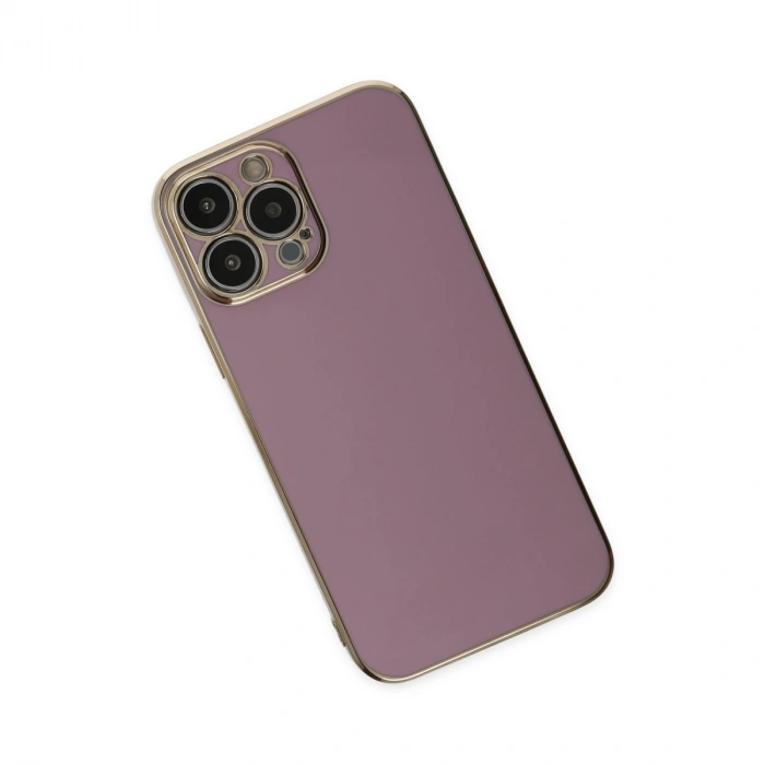 İphone 14 Pro Kılıf Volet Silikon - Mor