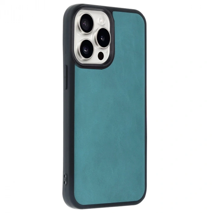 İphone 14 Pro Max Kılıf Aras Deri Kapak - Açık Yeşil