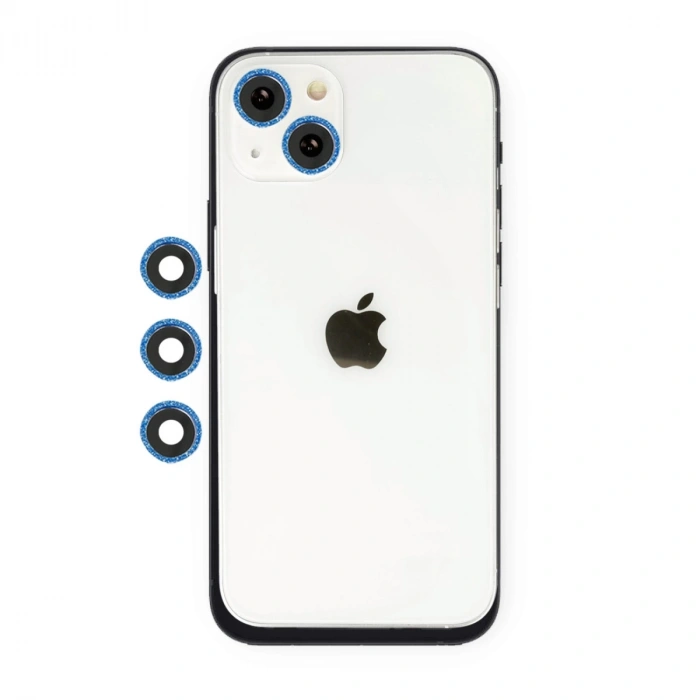 İphone 14 Shine Kamera Lens - Mavi