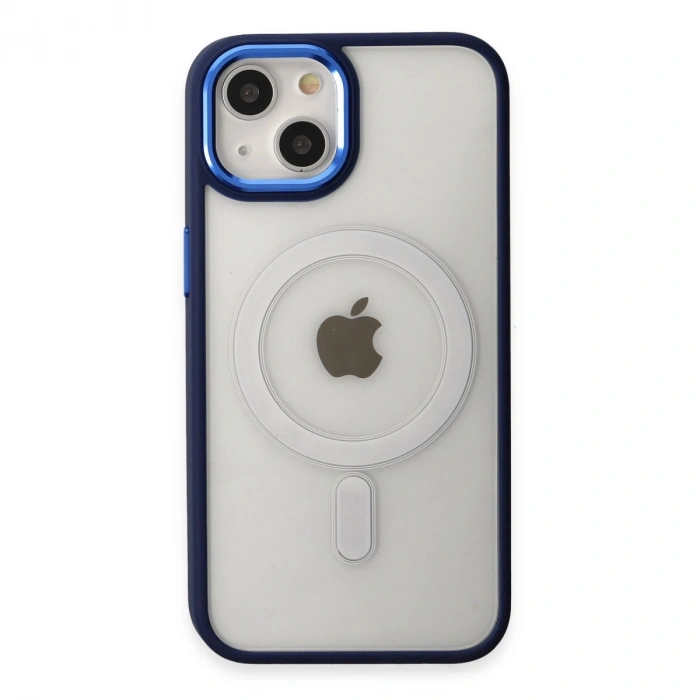 İphone 15 Pro Kılıf Room Magneticsafe Silikon - Lacivert