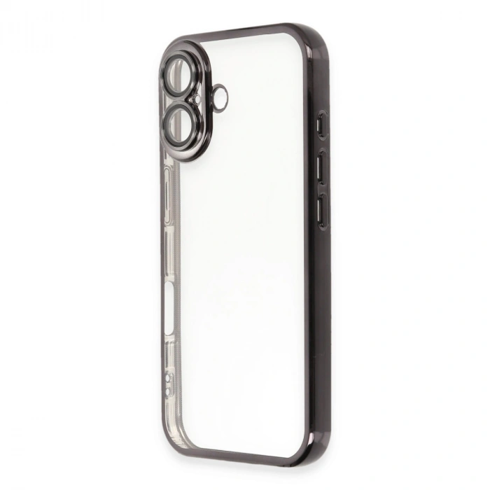 İphone 16 Kılıf Razer Lensli Silikon - Siyah