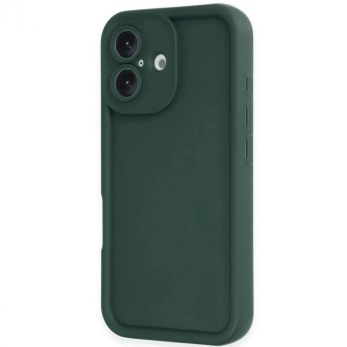 İphone 16 Kılıf Viera Silikon - Koyu Yeşil