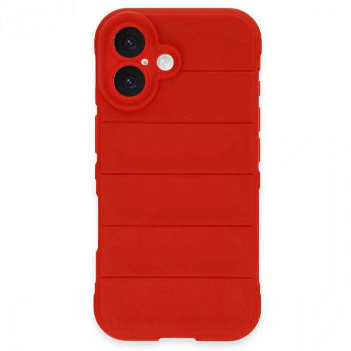 İphone 16 Plus Kılıf Optimum Silikon - Kırmızı
